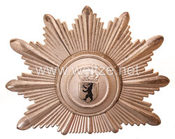 Bundesrepublik Deutschland ( BRD ) Stadt Berlin Polizeitschako - Emblem für Offiziere 