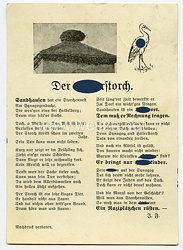 III. Reich Propaganda-Postkarte - " Der Hitlerstorch "