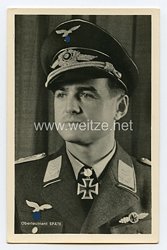 Luftwaffe - Portraitpostkarte von Ritterkreuzträger Oberleutnant Späte