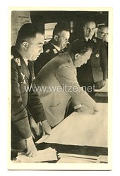 III. Reich - Propaganda-Postkarte - " Reichsmarschall Göring in seinem Hauptquartier "