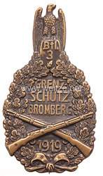 Grenzschutz Bromberg 1919, 3. Btl. großes Abzeichen