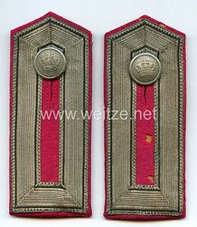 Preußen 1. Weltkrieg Paar Schulterklappen für einen Beamtenstellvertreter im Generalstab