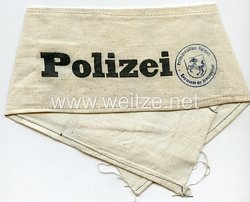 Bundesrepublik Deutschland ( BRD ) frühe Polizei-Armbinde Polizeipräsidium Stuttgart Kommando der Schutzpolizei 