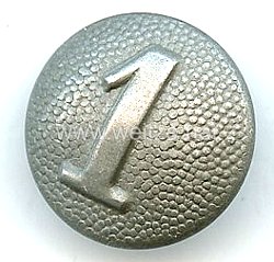 Reichswehr / Wehrmacht 1 Schulterknopf für einen Soldaten der 1. Kompanie