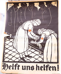 Deutsches Rotes Kreuz (DRK) Propagandaplakat "Helft uns helfen !".
