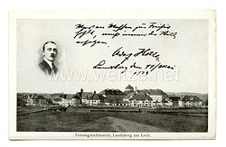 III. Reich - Propaganda-Postkarte - " Adolf Hitler - Festungshaftanstalt Landsberg am Lech "