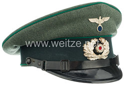 Wehrmacht Mannschafts - Schirmmütze für einen Angehörigen des Infanterie Rgt. 15 ( III. Jäger - Bataillon )