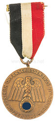 III. Reich - tragbare Teilnehmermedaille " Deutscher Schützenbund Kreischützenbund Harburg - Opferschiessen 1935 - Gau Niedersachsen "