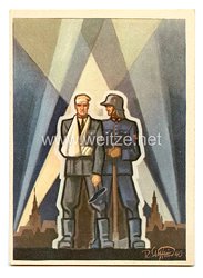 III. Reich - farbige Propaganda-Postkarte - " Zum Tag der Deutschen Polizei 1941 "