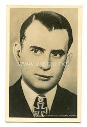 Kriegsmarine - Portraitpostkarte von Ritterkreuzträger Kapitänleutnant Reinhard Suhren