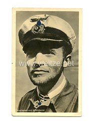 Kriegsmarine - Portraitpostkarte von Ritterkreuzträger Kapitänleutnant Helmut Rosenbaum