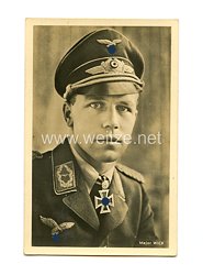 Luftwaffe - Portraitpostkarte von Ritterkreuzträger Major Helmut Wick