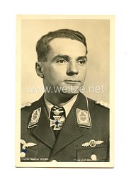 Luftwaffe - Portraitpostkarte von Ritterkreuzträger Major Walter Storp