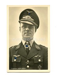 Luftwaffe - Portraitpostkarte von Ritterkreuzträger Major Joachim Müncheberg