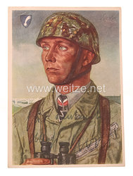 Luftwaffe - Originalunterschrift von Ritterkreuzträger und Fallschirmjäger Major Walter Koch