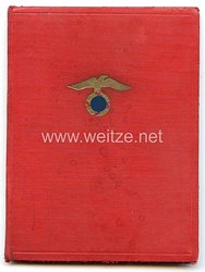 NSDAP - Mitgliedsbuch Nr. 1046356 für den Parteigenossen und SA Mann Georg Ebert aus Schönebeck  