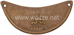 Kaiserliche Marine 1. Weltkrieg Ringkragen "Gendarmerie Abteilung Cuxhaven"