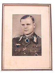 Wehrmacht Foto, Oberleutnant und Ritterkreuzträger Heinrich Reinke