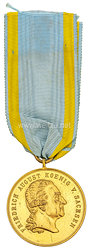Sachsen Königreich Goldene Medaille des Militär St.-Heinrich Ordens