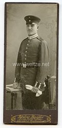 Sachsen Kabinettfoto Soldat im 2. Grenadier-Regiment Nr. 101 Kaiser Wilhelm, König von Preußen