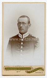 Sachsen Kabinettfoto Einjährig Freiwilliger im 1. (Leib-)Grenadier-Regiment Nr. 100