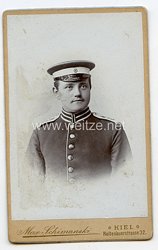 Kaiserliche Marine Kabinettfoto Soldat in einem Seebataillon