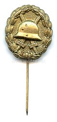 Verwundetenabzeichen in Gold 1918 - große Miniatur
