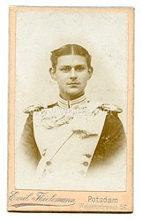 Preußen Kabinettfoto Soldat im 1. Garde-Ulanen-Regiment