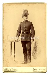 Preußen Kabinettfoto Einjährig Freiwilliger im Telegraphenbataillon Nr. 2