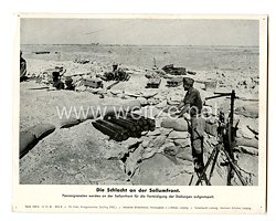 Wehrmacht - gedrucktes Pressefoto " Die Schlacht an der Sollumfront " 15.12.41