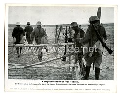 Wehrmacht - gedrucktes Pressefoto " Kampfunternehmen vor Tobruk. " 17.12.41