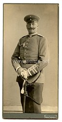 Preußen Kabinettfoto Feldwebel in einem Infanterie-Regiment