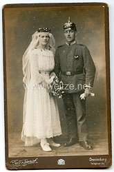 Preußen 1. Weltkrieg Hochzeitsfoto, aufgenommen im Fronturlaub