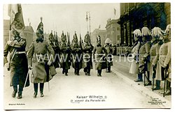 Deutsches Reich 1871-1918 Postkarte "Kaiser Wilhelm nimmt die Parade ab"