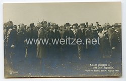 Deutsches Reich 1871-1918 Fotopostkarte "Kaiser Wilhelm II. und Graf Zeppelin. Tegel bei Berlin, am 29. August 1909."