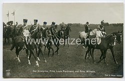 Deutsches Reich 1871-1918 Fotopostkarte "Der Kronprinz, Prinz Louis Ferdinand und Prinz Wilhelm"