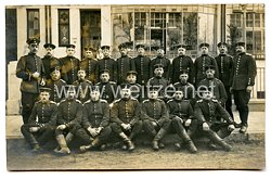 Preußen 1. Weltkrieg Fotopostkarte Soldaten im Infanterie-Regiment Bremen (1. Hanseatisches) Nr. 75