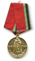 Sowjetunion Medaille 20 Jahre Sieg im Großen Vaterländischen Krieg 1945-1965