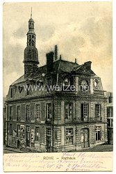 Preußen 1. Weltkrieg Postkarte "Roye - Rathaus"