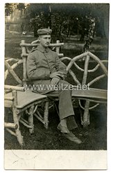 Preußen 1. Weltkrieg Fotopostkarte Soldat in einem Garde-Infanterie-Regiment im Lazarett