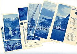 III. Reich K.d.F. ( Kraft durch Freude ) - 6 verschiedene Postkarten der 29. Seereise 1935