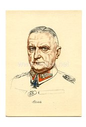 Heer - Willrich farbige Propaganda-Postkarte - Ritterkreuzträger Generaloberst Kurt Haase