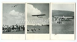III. Reich NSFK Propaganda-Postkarten - " NS.-Fliegerkorps Standarte 37 Segelfluglager Adelsberg  "