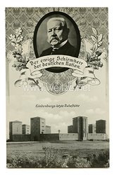 III. Reich - Propaganda-Postkarte - " Der ewige Schirmherr der deutschen Nation, Hindenburgs letzte Ruhestätte "
