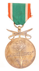 Orden "Azad Hind" der Provisorischen Regierung Freies Indien 1942 - 1945 Goldene Medaille mit Schwertern