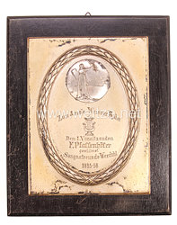 III. Reich Wandplakette - Sangesfreunde Werdohl 1935 - 38