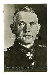 III. Reich / Heer - Portraitpostkarte von Reichswehrminister General Werner von Blomberg