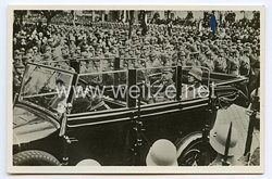 III. Reich - Propaganda-Postkarte - " Staatsakt in Potsdam, Reichspräsident v. Hindenburg auf dem Wege zur Kirche "