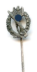 Infanteriesturmabzeichen in Silber - Miniatur