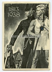 III. Reich - Propaganda-Postkarte - " Deutsches Turn- und Sportfest Breslau 1938 - 1813/1938 "